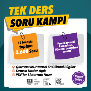 Tek Ders Soru Kampı - Görsel 1